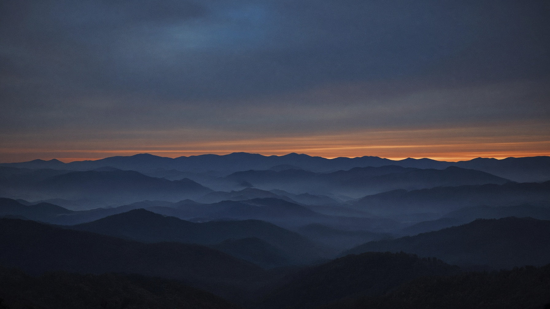 Blue Ridge at last light